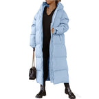 Damen Lange gesteppte Winterjacke EB
