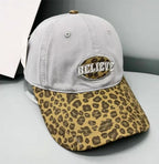 Lässige Damen-Baseballkappe mit Leopardenmuster
