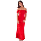 Damen elegante Satin Abendkleid EB
