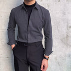 Herren Elegantes Langarmhemd EB