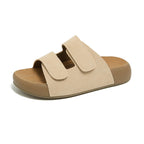 Damen Bequeme Clogs mit verstellbaren Klettverschlüssen und anatomischem Fußbett EB