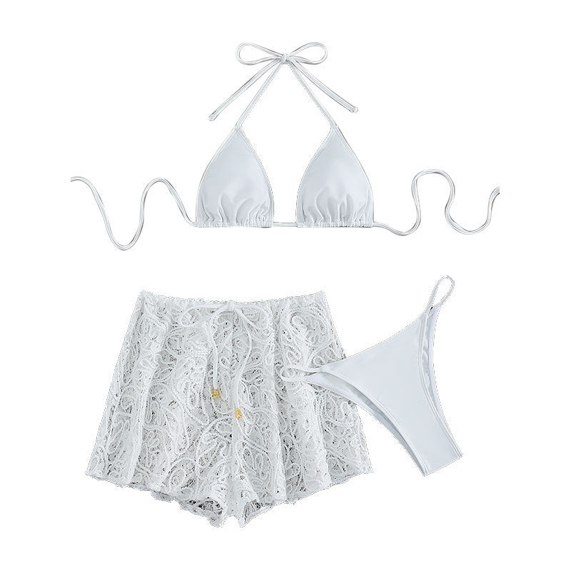 Damen Bademoden Short mit eleganter Häkelstruktur EB
