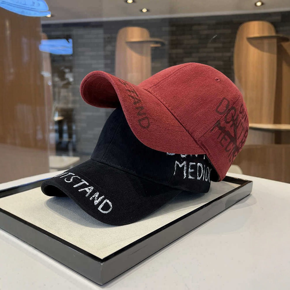 Herren-Cap mit Motivations-Grafik