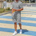 Herren-Resort-Set mit kurzärmeligem Hemd und Bermuda-Shorts