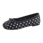 Damen Ballerinas mit verspieltem Punktedesign und zierlichem Schleifenakzent EB