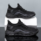 Damen Sportliche Laufschuh mit atmungsaktiver Mesh-Oberfläche und dämpfender Sohle EB