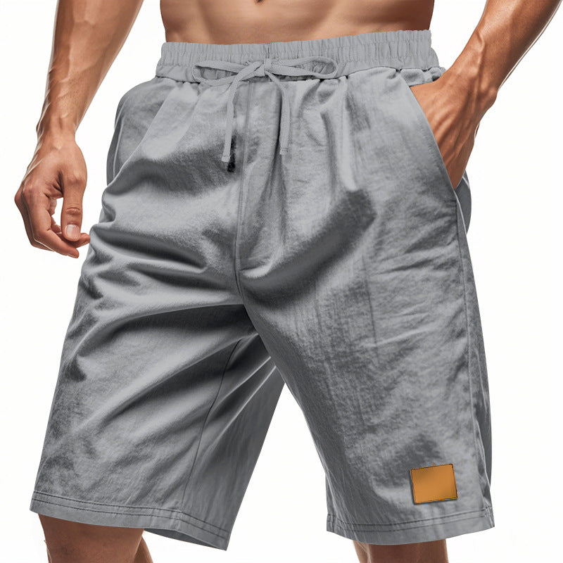 Herren-Bermudashorts aus Baumwollmix mit Kordelzug