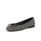 Damen Ballerinas aus hochwertigem Filz mit verspieltem Schleifendetail EB