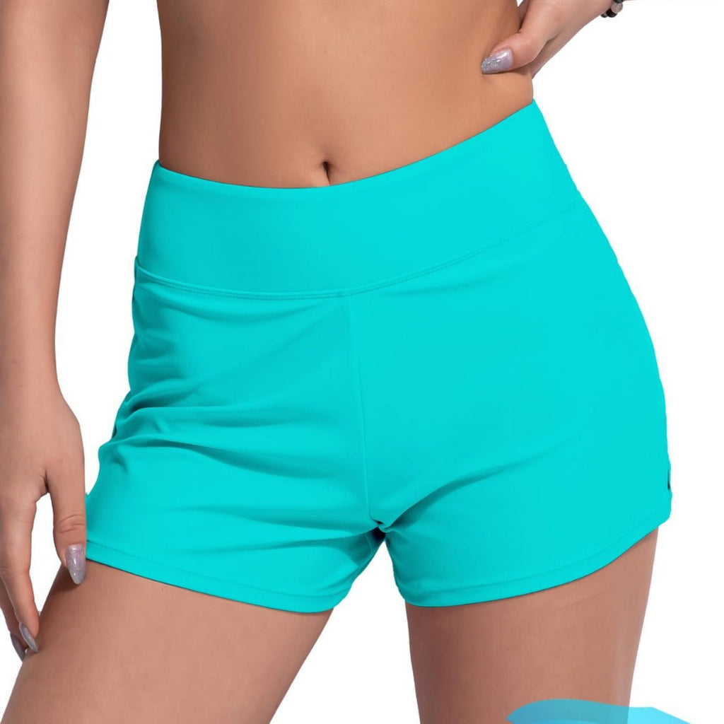 Damen-Sport-Badeshorts mit elastischem Bund