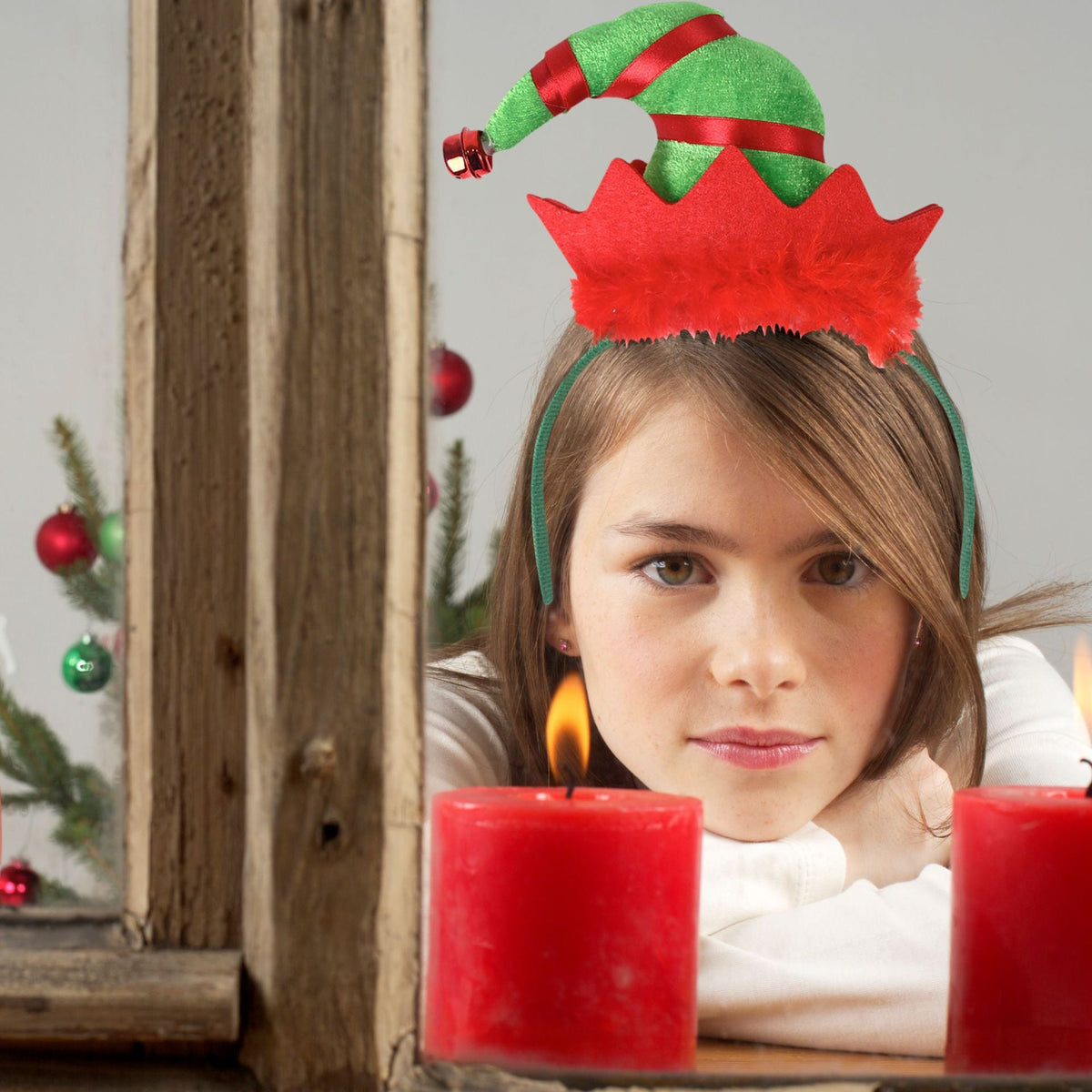 Weihnachtsmütze mit Ohren