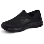Damen Atmungsaktive Slip-On Freizeitschuhe mit elastischem Mesh-Obermaterial EB