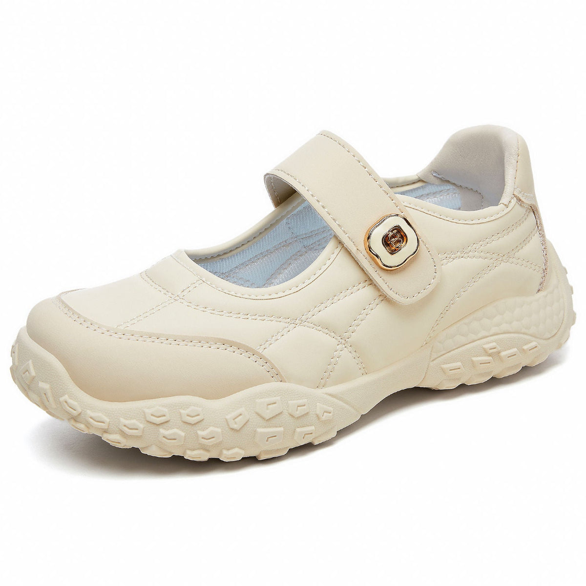 Damen bequeme Alltagsschuhe mit flexiblem Klettverschluss EB