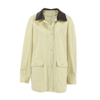 Damen Urbaner Utility-Mantel mit kontrastierendem Kragen und praktischen Taschen EB