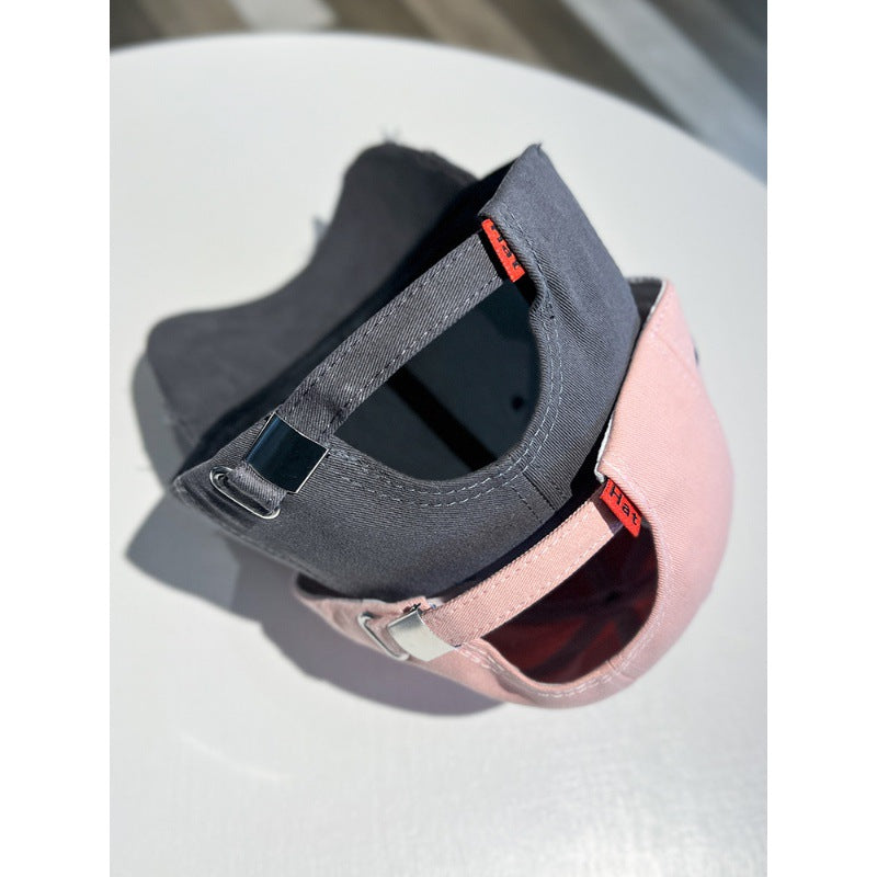 Vintage-inspirierte Baseballkappe für Herren im Used-Look