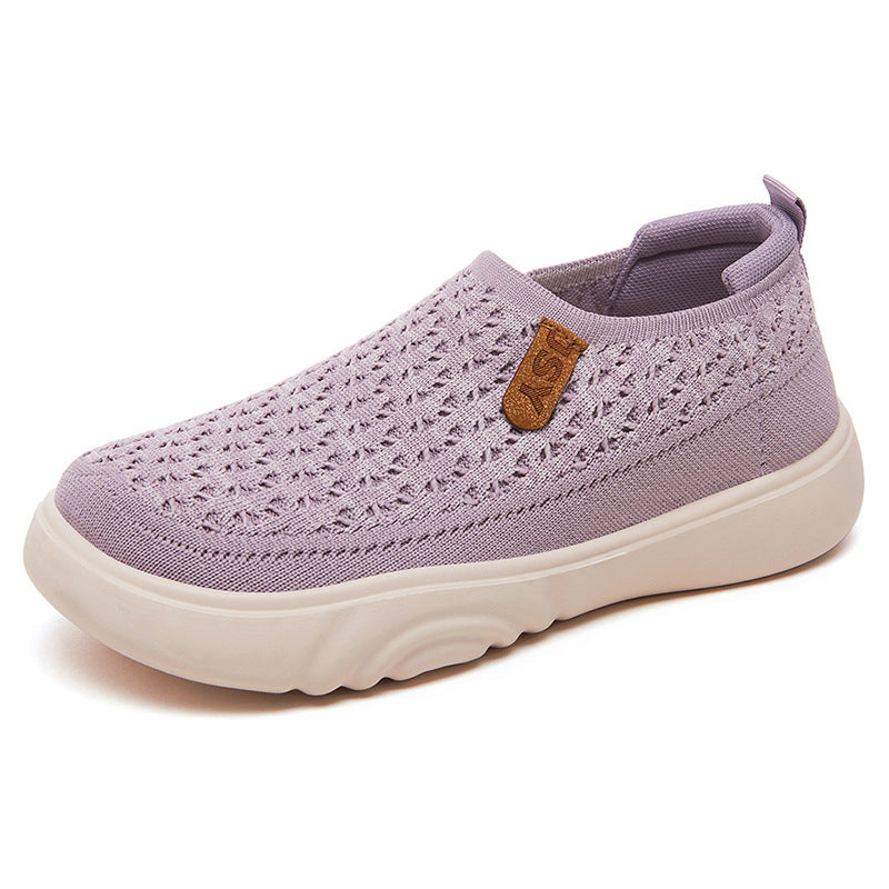 Damen Bequeme Slip-On Freizeitschuhe EB