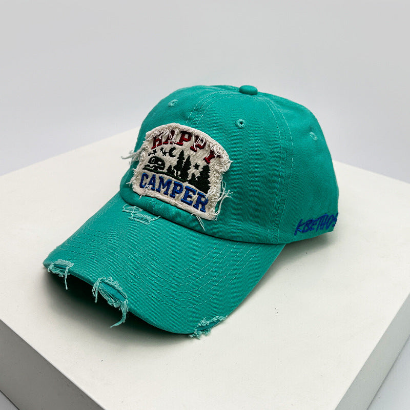 Distressed Camping-Cap für Herren