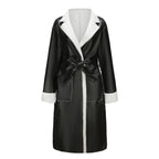 Damen hochwertiger Oversized-Mantel mit weichem Teddyfutter EB
