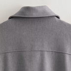 Damen komfortable Oversize-Jacke mit praktischen Taschen EB