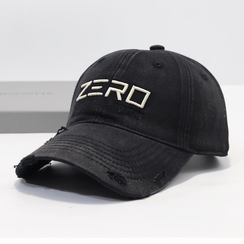 Herren-Baseballcap aus Distressed-Baumwolle