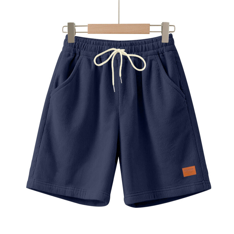 Lässige Bermuda-Shorts für Herren aus strukturiertem Baumwollmix