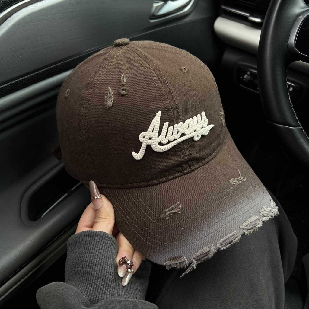 Damen-Baseballkappe mit Distressed-Grafik