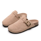 Damen Bequeme Clogs mit verstellbarem Riemen und ergonomischer Sohle EB
