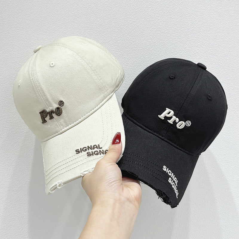 Damen Baseballcap im Distressed-Look