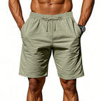 Herren nan lässige Baumwollmix Freizeitshorts mit elastischem Bund und Seitentaschen EB