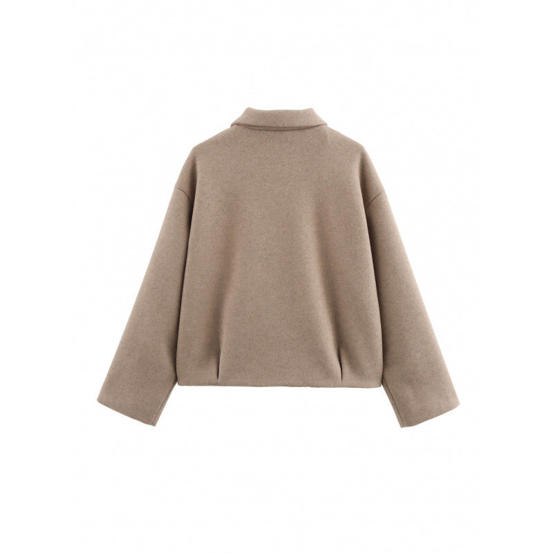 Damen elegante Fleece-Jacke mit Reißverschluss EB