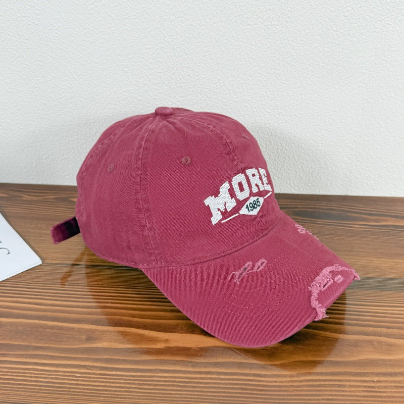 Herren-Baseballkappe im Used-Look