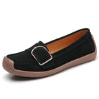 Damen Bequeme Mokassins mit eleganter Schnalle EB