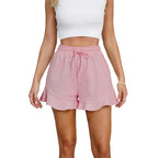 Damen Verspielte Rüschen-Sommer-Shorts EB