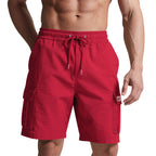 Herren Cargo-Shorts mit elastischem Bund und praktischen Taschen EB