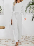 Damen Elegantes und bequemes Set aus gefeuchtetem Material EB