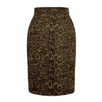 Damen Bleistiftrock mit Leoparddruck EB