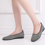 Damen Bequeme Ballerinas mit elastischer Sohle EB