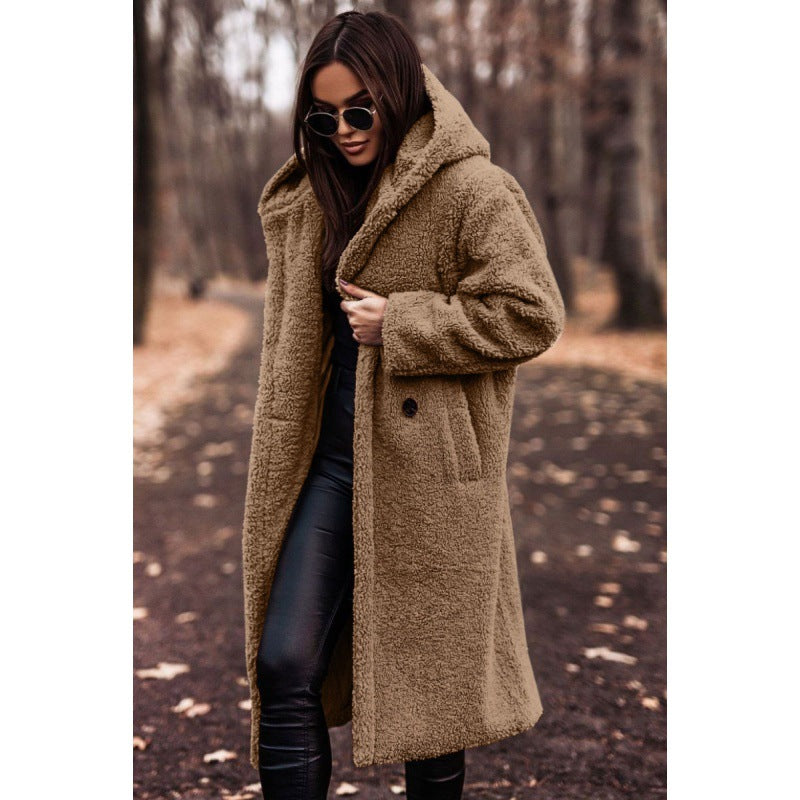 Damen Kuscheliger Teddy-Mantel EB