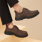 Herren Komfortable Lederschuhe mit rutschfester Sohle EB