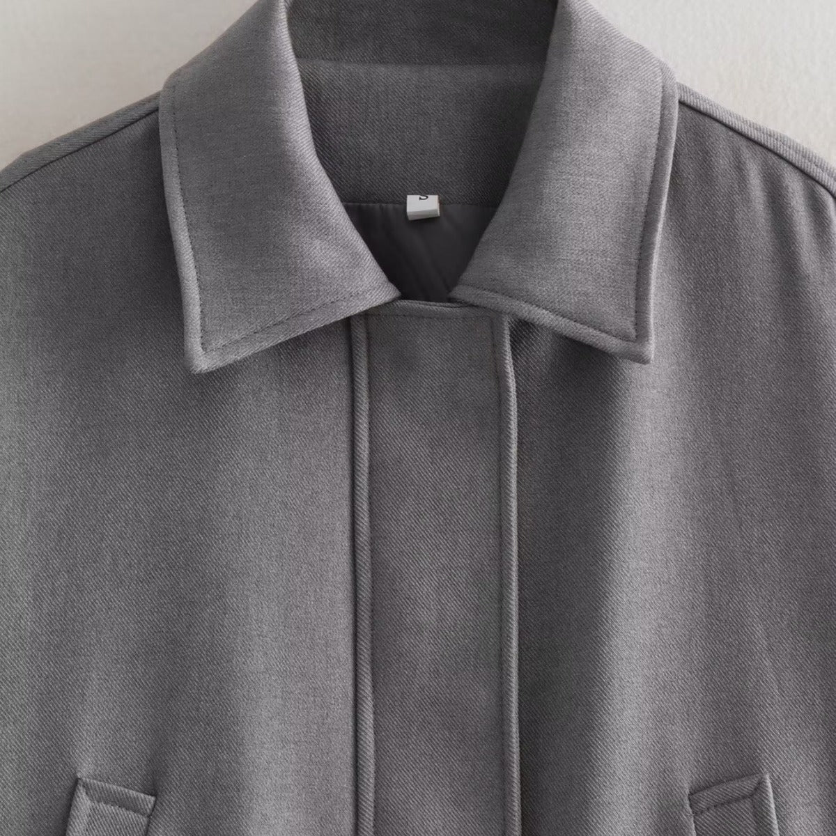Damen komfortable Oversize-Jacke mit praktischen Taschen EB