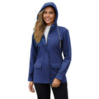 Damen nan wasserabweisender Parka mit Teddyfutter verstellbarer Kapuze und aufgesetzten Taschen EB