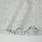 Damen Glitzernde Jacke mit Rundhalsausschnitt und verstecktem Reißverschluss EB