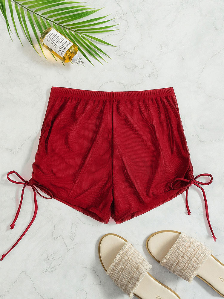 Bequeme Damen-Badeshorts mit Rüschendetails