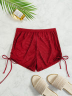 Bequeme Damen-Badeshorts mit Rüschendetails
