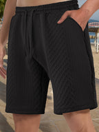 Herren-Strandbermuda aus Waffel-Jersey