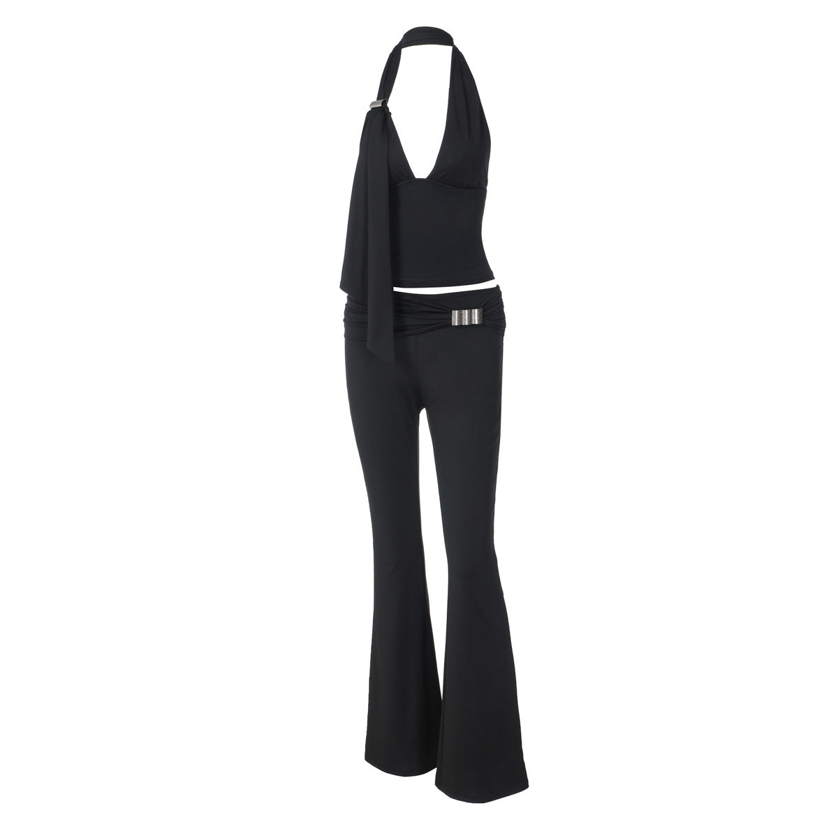 Damen Jumpsuit mit elegantem Halterdesign und schmaler Passform EB