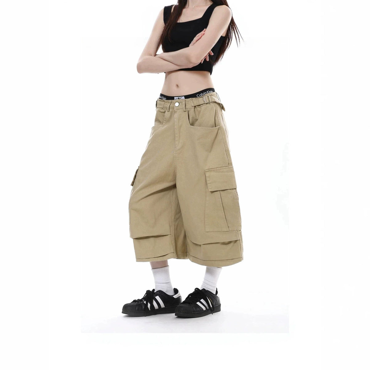 Damen Trendy Cargo-Shorts