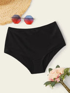High-Waist Badeshorts mit Raffung für Damen