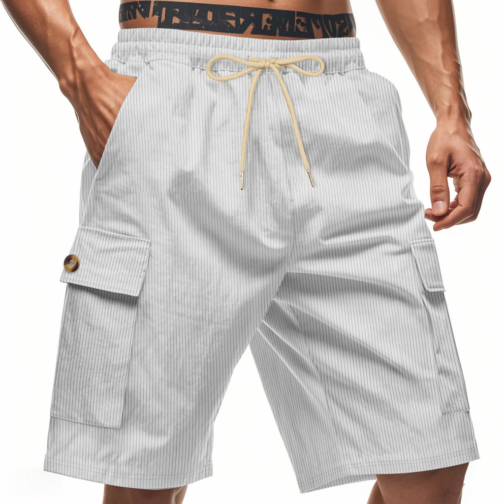 Herren Cargo-Shorts mit verstellbarem Kordelzug und praktischen Seitentaschen EB
