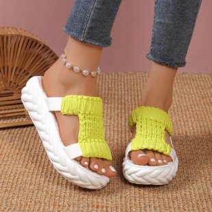 Damen Bequeme Kork-Sandalen mit innovativem Design und rutschfester Sohle EB