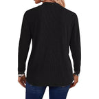 Damen Elegante und lässige Longjacke mit floralem Design EB